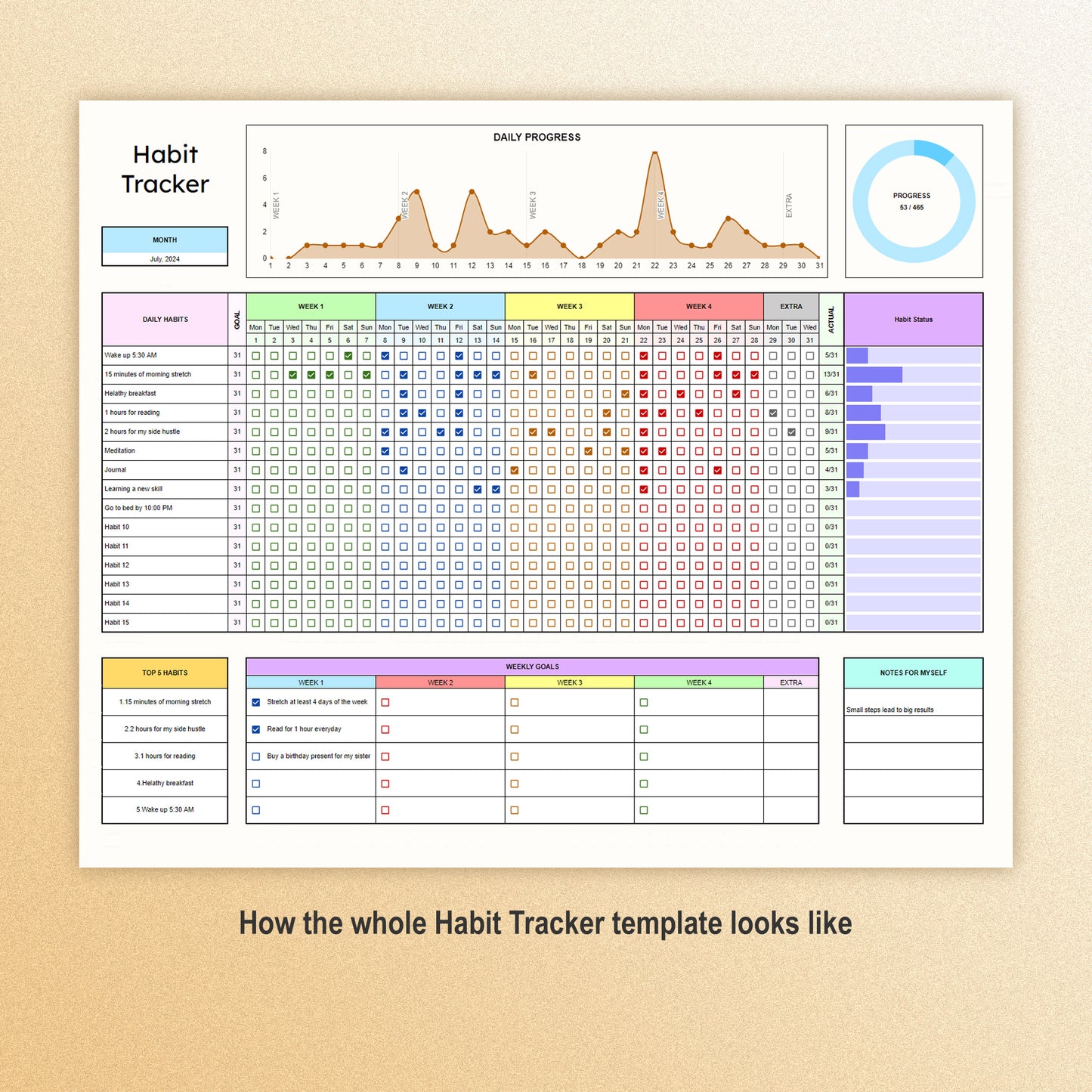 Habit Tracker (Color Theme)