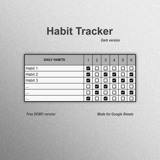 DEMO habit Tracker (Light)